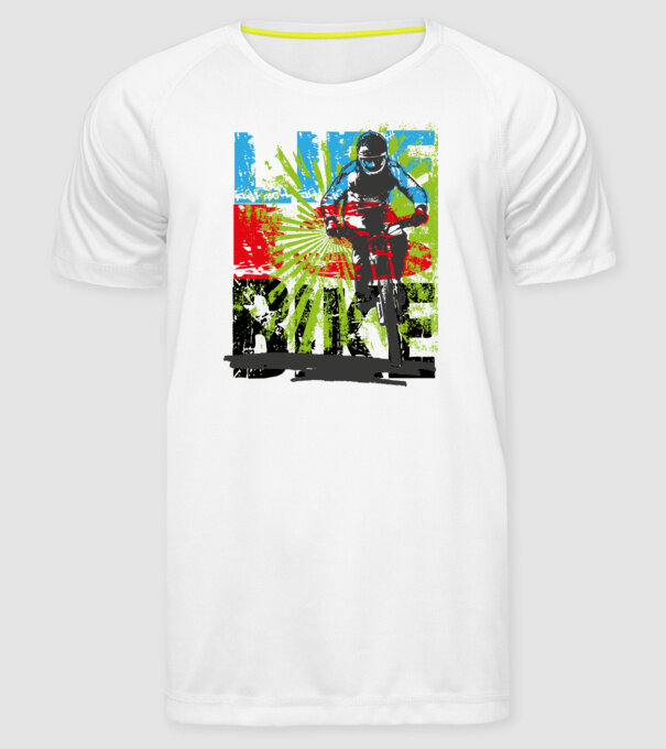 Mountain bike - Life is Bike 2 minta fehér pólón