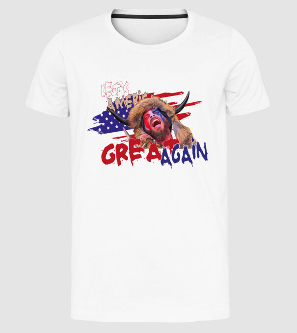 White house - Let's America great again minta fehér pólón
