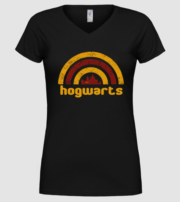 Hogwards minta fekete pólón