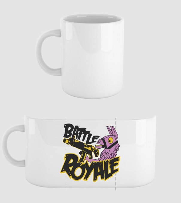 Fortnite Battle Royal Lliama minta fehér pólón