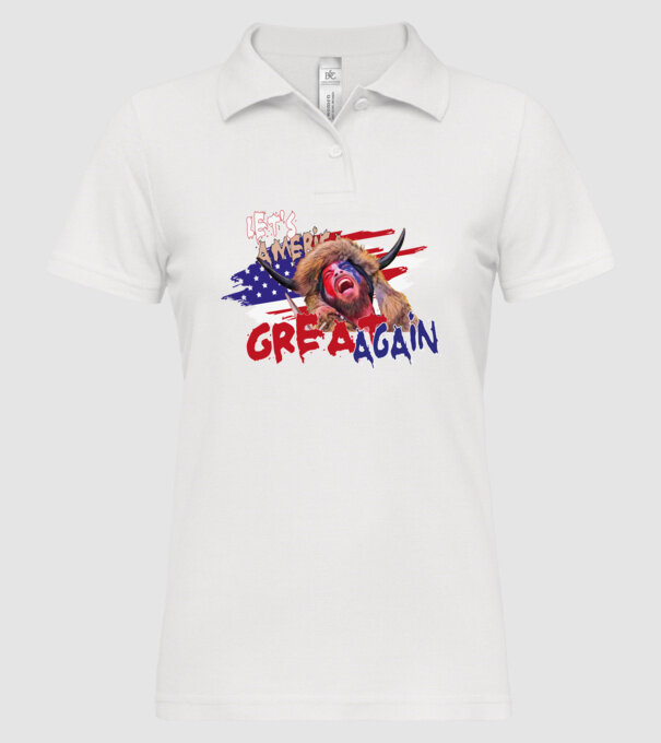 White house - Let's America great again minta fehér pólón