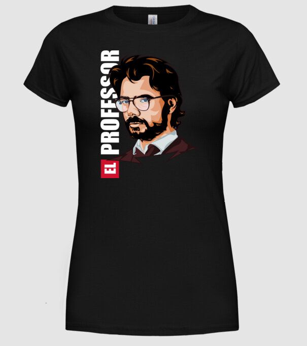 La casa de papel -El Professor minta fekete pólón