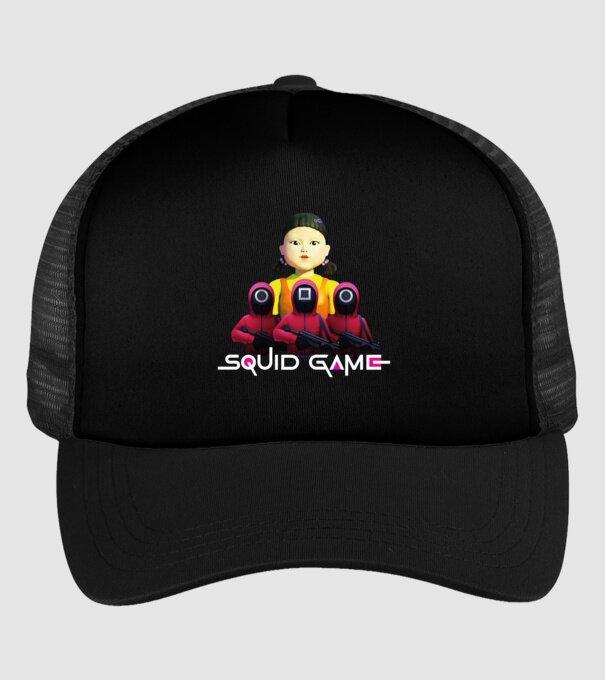 Squid game - Nyerd meg az életed minta fekete pólón