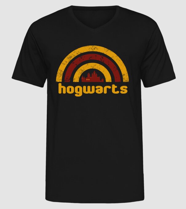 Hogwards minta fekete pólón