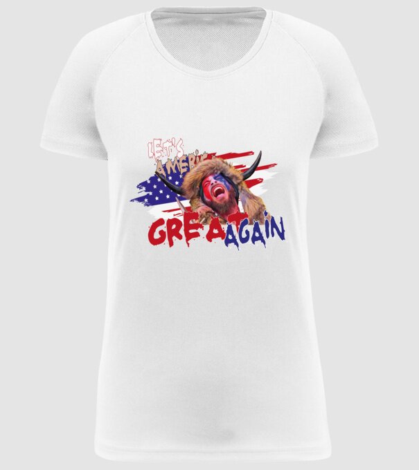 White house - Let's America great again minta fehér pólón