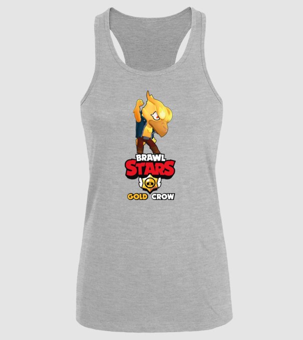 Brawls stars Gold Crow minta szürke pólón