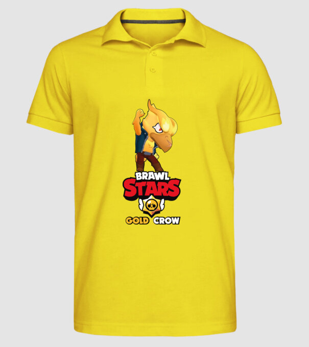 Brawls stars Gold Crow minta sárga pólón