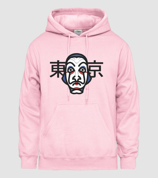 La casa de papel - Japan style minta világos rózsaszín pólón