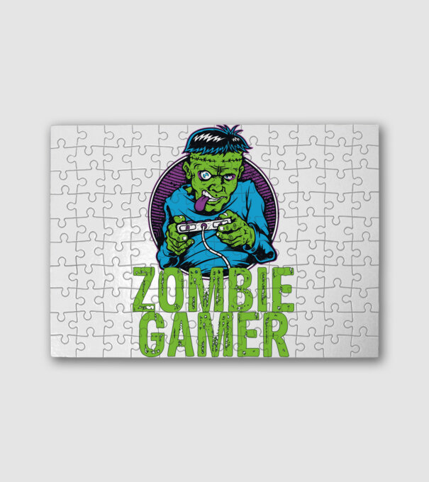 Zombie gamer minta fehér pólón