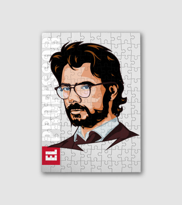 La casa de papel -El Professor minta fehér pólón