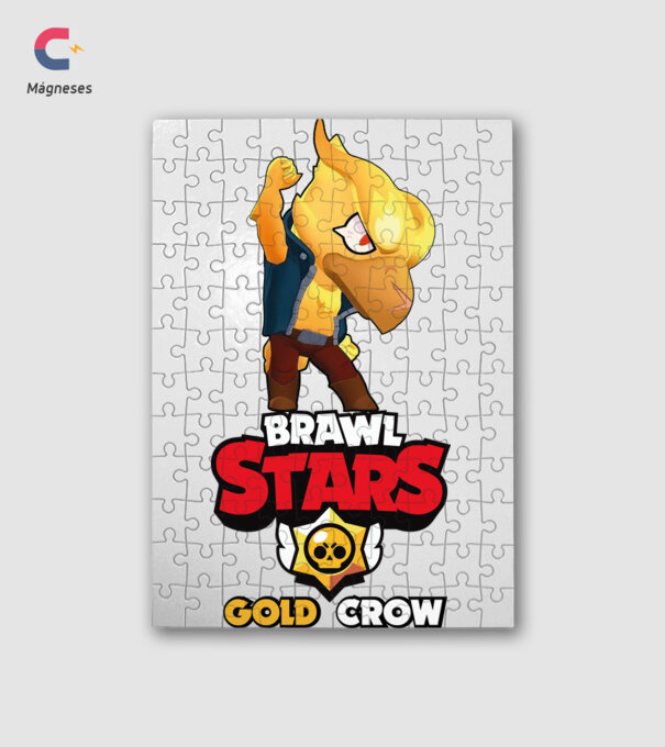 Brawls stars Gold Crow minta fehér pólón