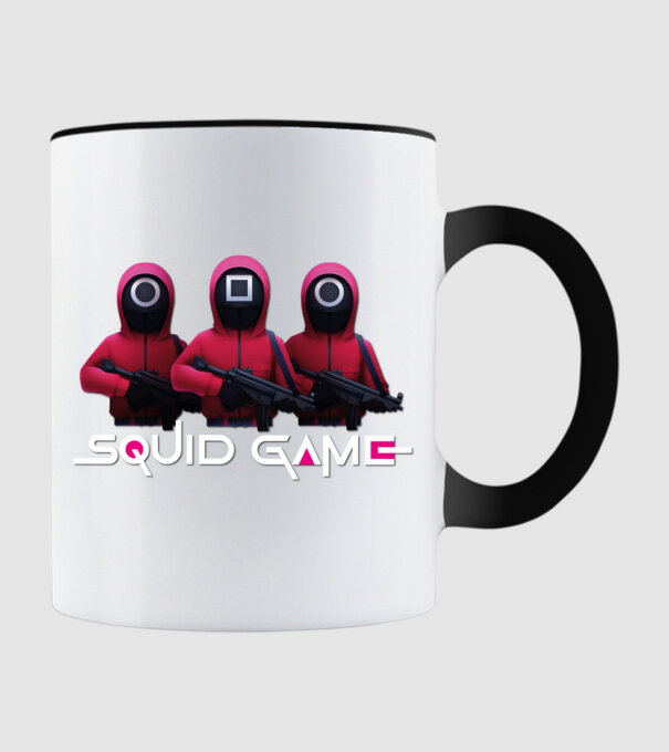 Squid game - nyerd meg az életed minta fekete pólón