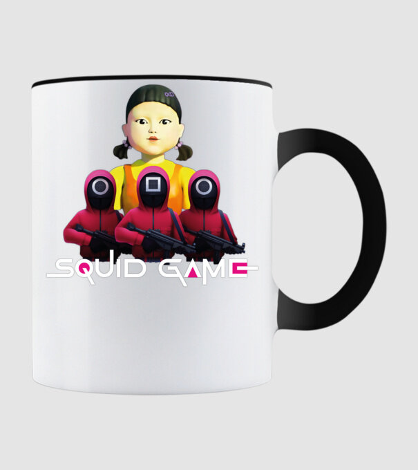 Squid game - Nyerd meg az életed minta fekete pólón