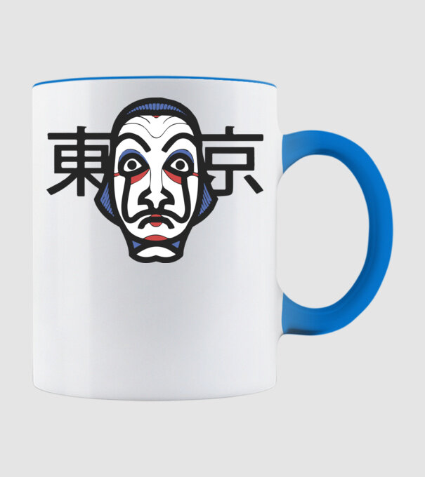 La casa de papel - Japan style minta világoskék pólón