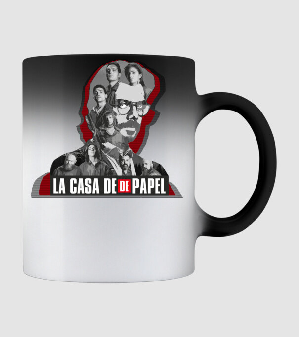 La Casa de Papel - poster style minta fekete pólón