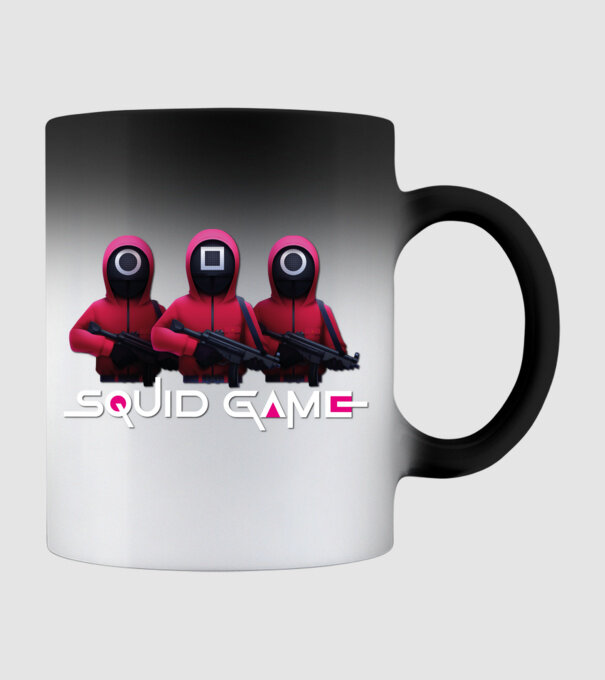 Squid game - nyerd meg az életed minta fekete pólón