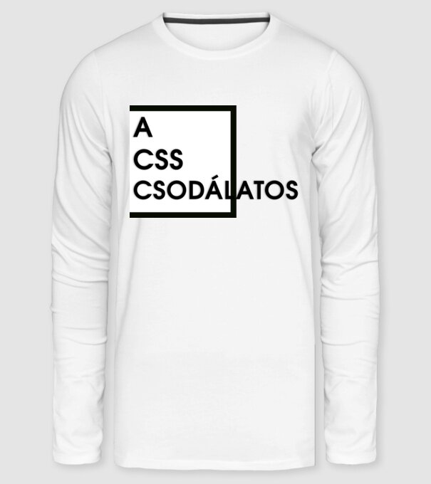 A CSS csodálatos minta fehér pólón