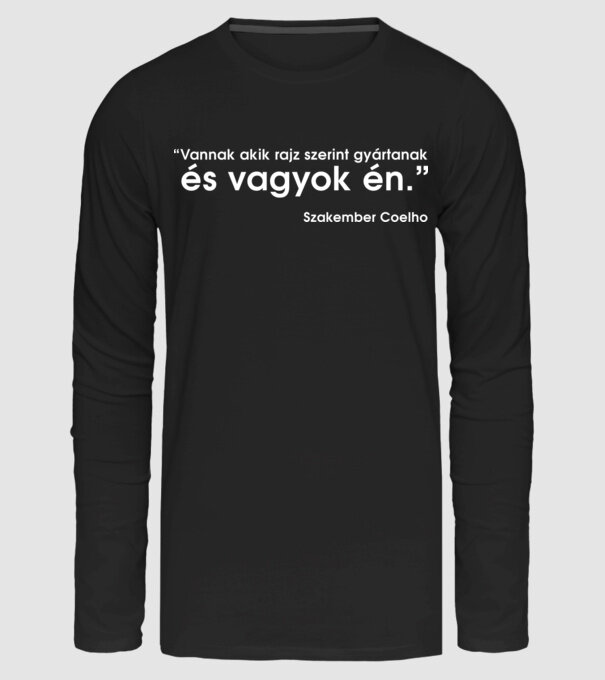 Rajz szerint.. - Szakember Coelho minta fekete pólón