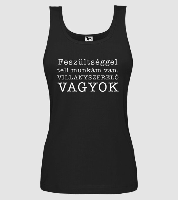Feszültséggel teli munkám van minta fekete pólón