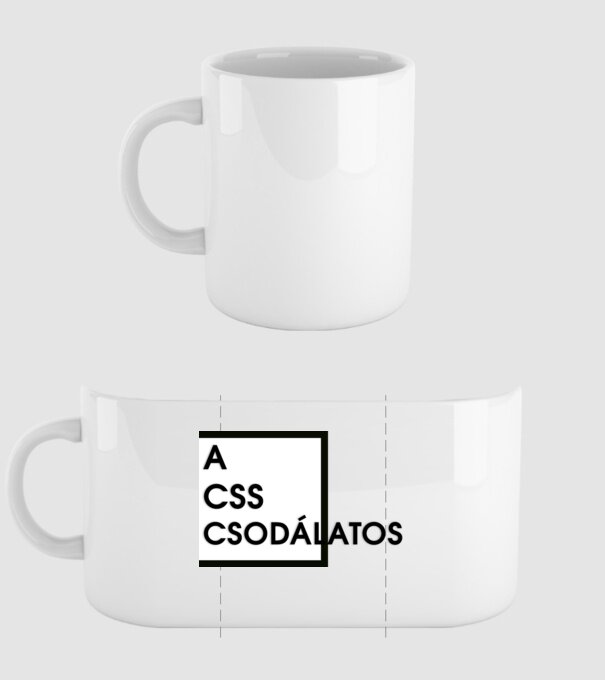 A CSS csodálatos minta fehér pólón