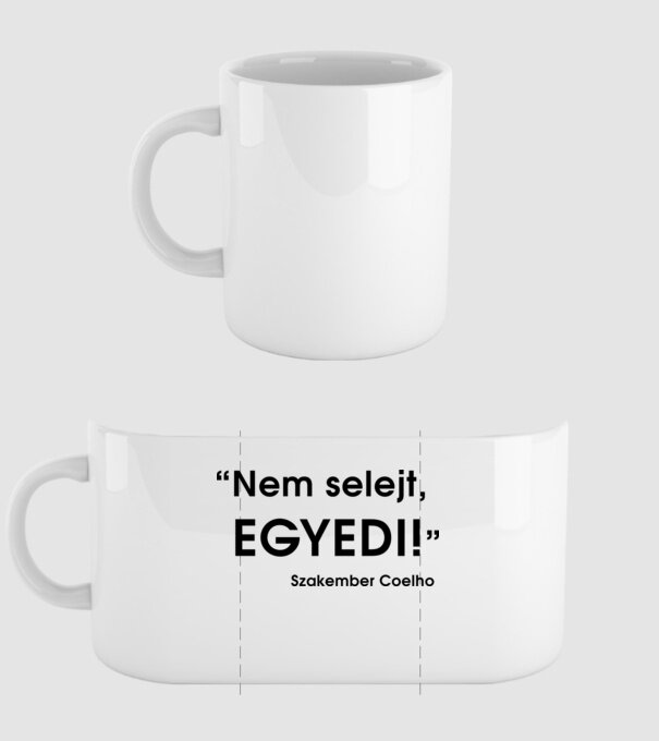 Nem selejt, EGYEDI! - Szakember Coelho minta fehér pólón