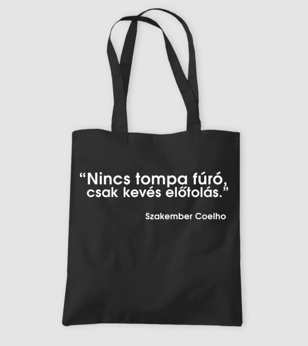 Nincs tompa fúró minta fekete pólón