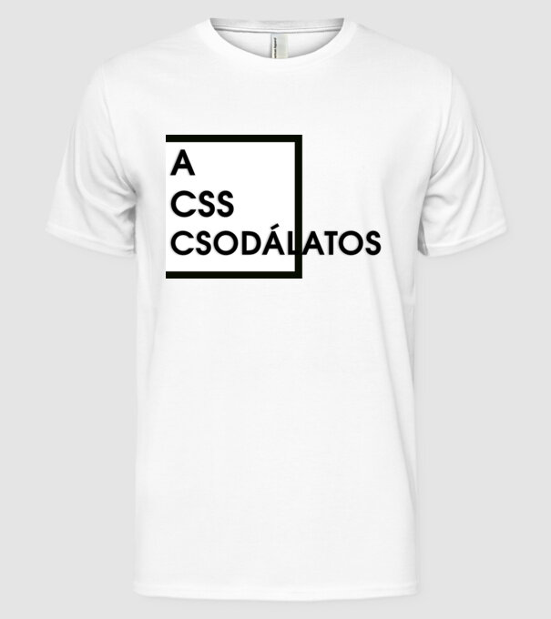 A CSS csodálatos minta fehér pólón