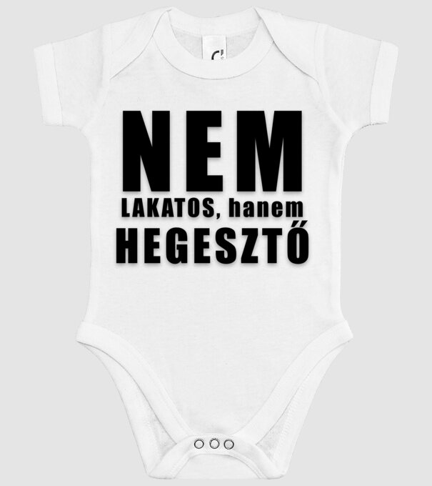 Nem lakatos, hanem hegesztő minta fehér pólón