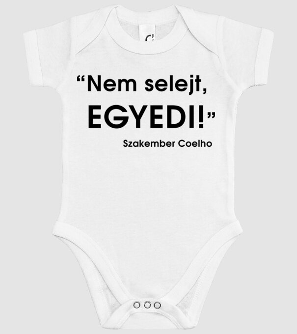 Nem selejt, EGYEDI! - Szakember Coelho minta fehér pólón