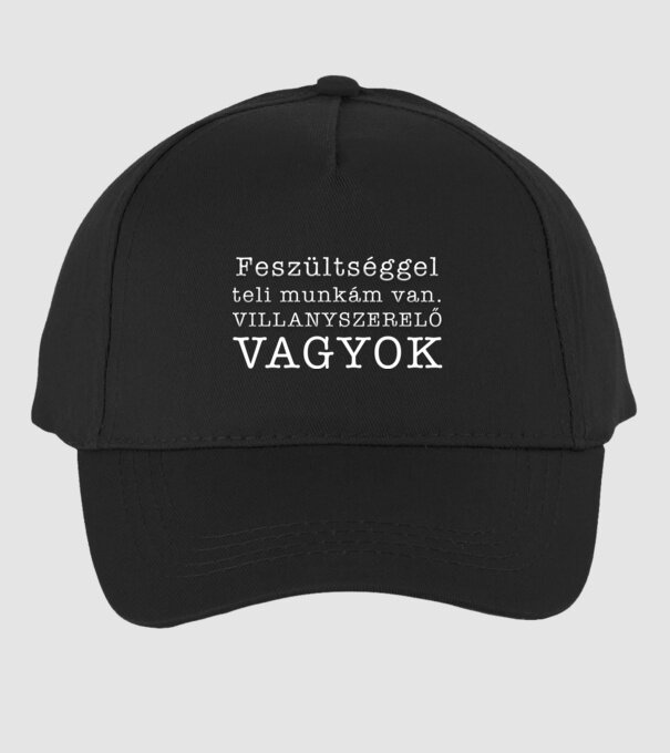 Feszültséggel teli munkám van minta fekete pólón
