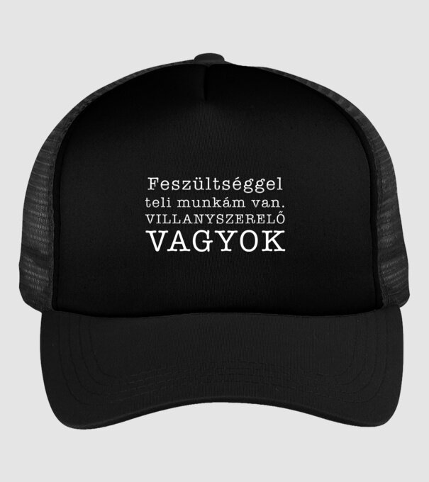 Feszültséggel teli munkám van minta fekete pólón