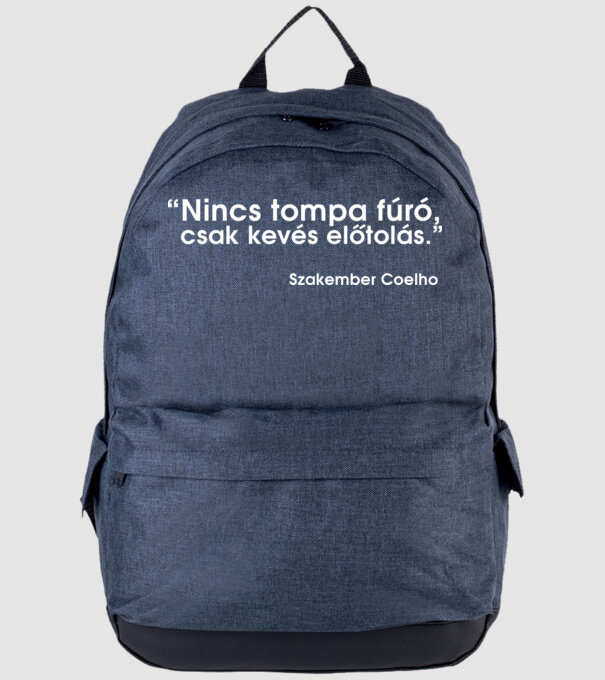 Nincs tompa fúró minta farmerkék pólón