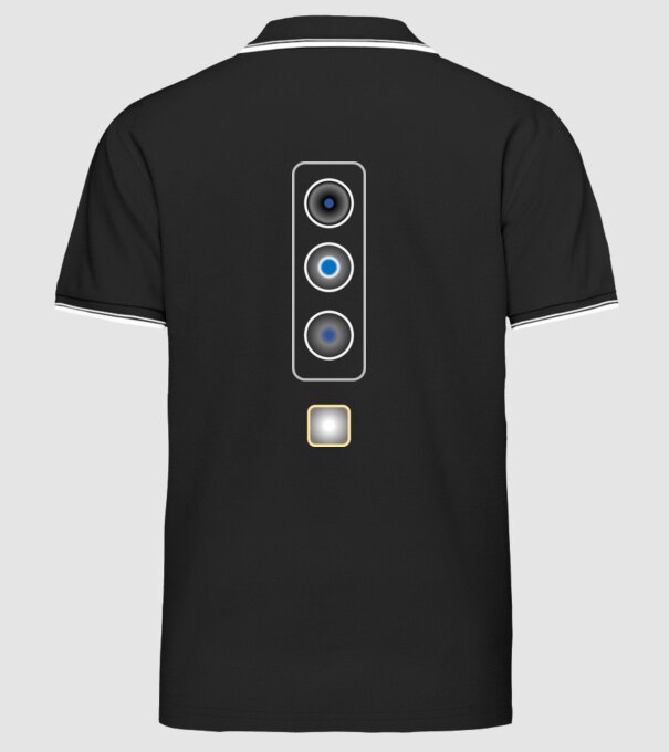 Samsung SmartPhone Camera minta fekete pólón