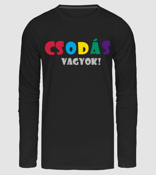 Csodás vagyok minta fekete pólón