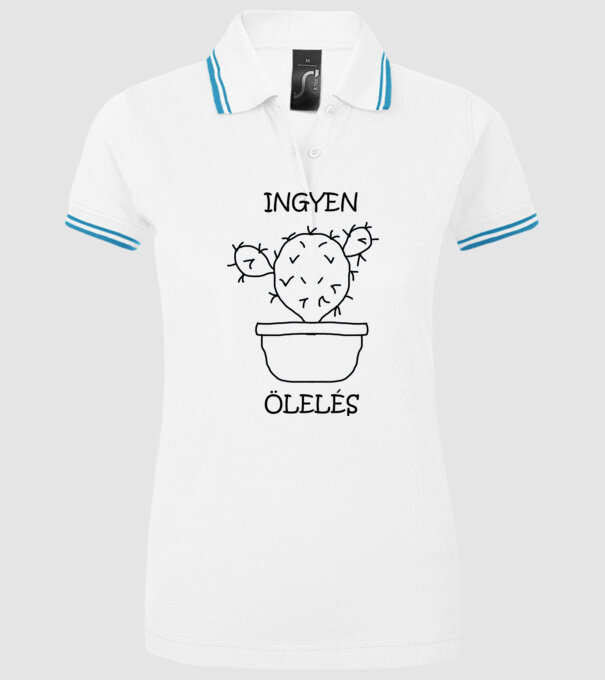 ingyen ölelés kaktusz 1 minta fehér pólón