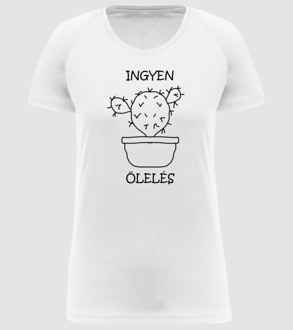 ingyen ölelés kaktusz 1 minta fehér pólón