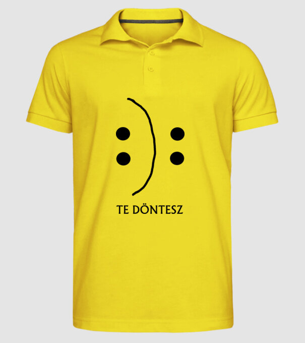 Te döntesz minta sárga pólón