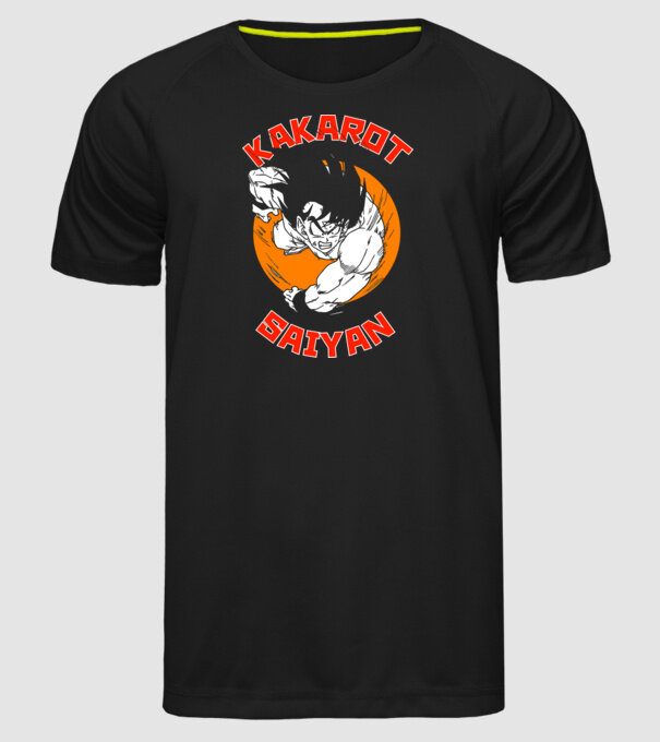 Kakarot Saiyan minta fekete pólón