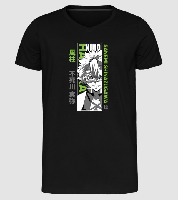 Sanemi Shinazugawa minta fekete pólón