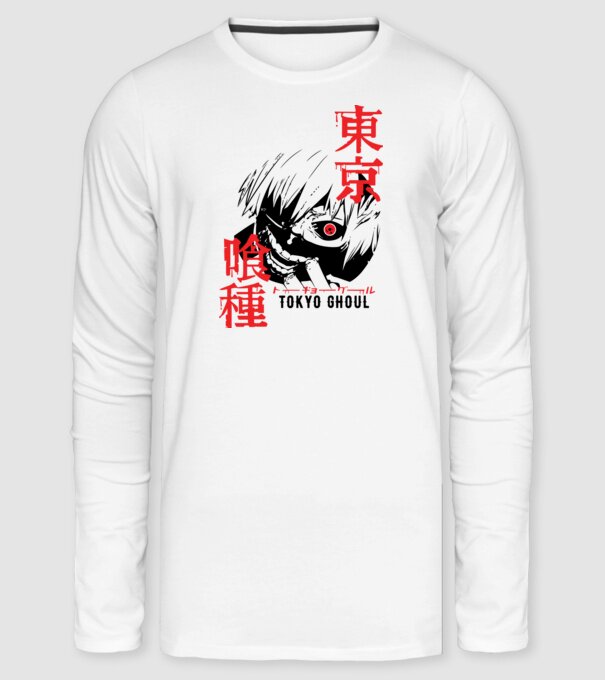 Tokyo Ghoul minta fehér pólón