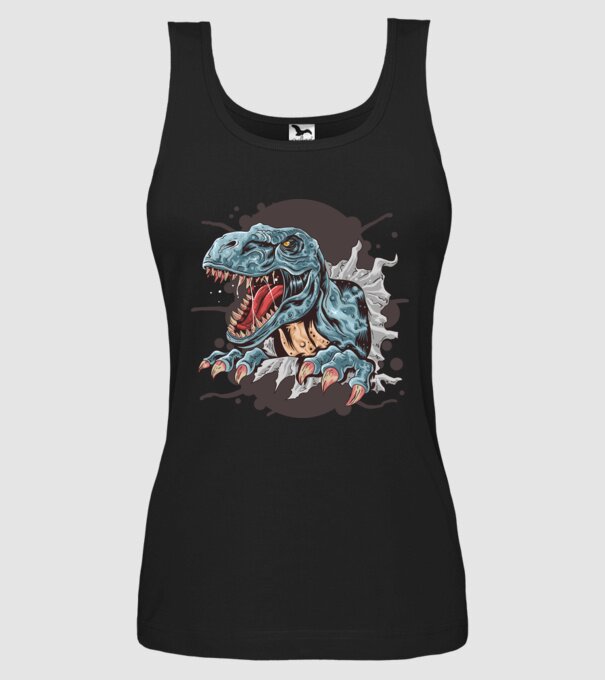 T-Rex minta fekete pólón
