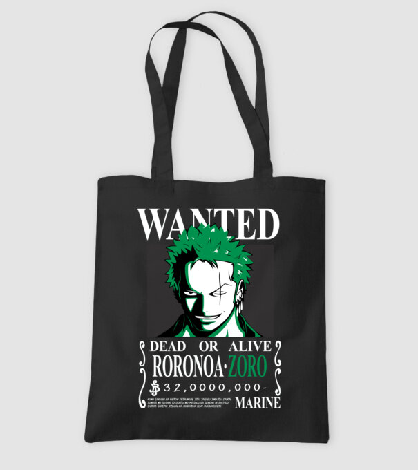 Roronoa Zoro minta fekete pólón