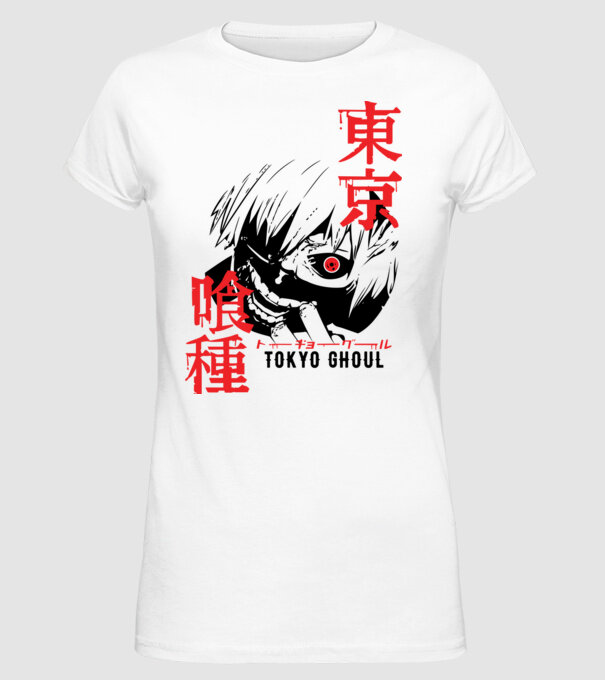 Tokyo Ghoul minta fehér pólón