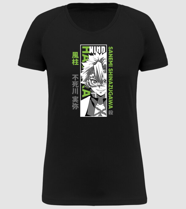 Sanemi Shinazugawa minta fekete pólón
