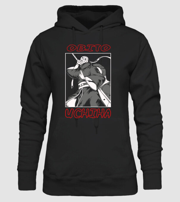 Obito Uchiha minta fekete pólón