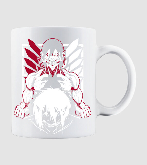 Attack Titan minta fehér pólón