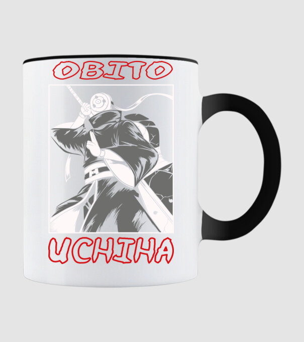 Obito Uchiha minta fekete pólón