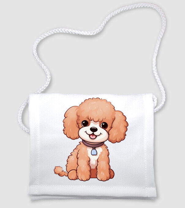 Aranyos kiskutya - Uszkár (Poodle) minta fehér pólón