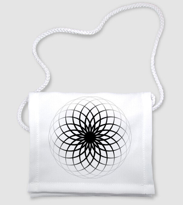 Mandala minta fehér pólón