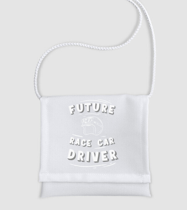 Future race car driver - Leendő autóversenyző  minta fehér pólón